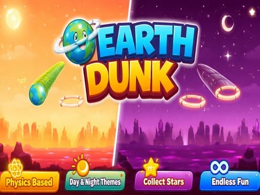Earth Dunk Physics Arcade Game — free online game