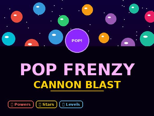 Pop Frenzy Cannon Blast — free online game